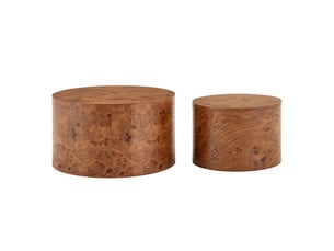 Table basse rond(e) coloris marron MEUBLIV 