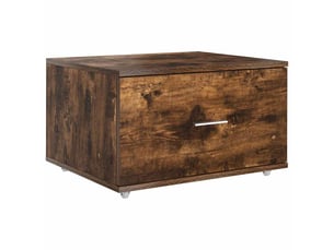 Armoire de rangement bureau, armoire à tiroirs 55 x 45 x 31 cm chêne fumé