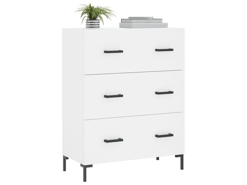  Buffet - bahut - meuble de rangement blanc 69,5x34x90 cm bois d'ingénierie  - Conforama C