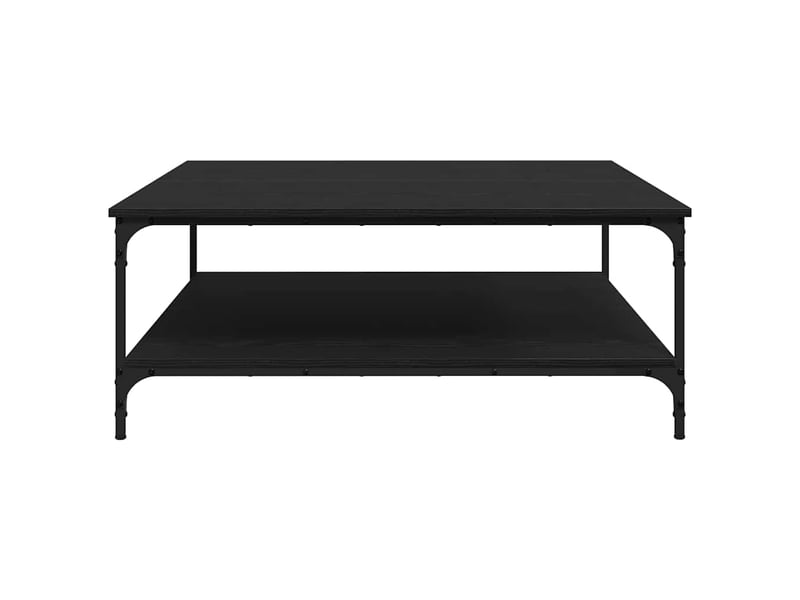 Table de chevet - table basse chêne noir 100 x 100 x 40 cm bois d'ingénierie - Conforama E