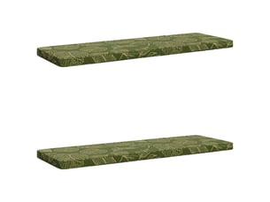 Lot de 2 coussins de banc, coussins d'assise vught 100 % polyester cf57737