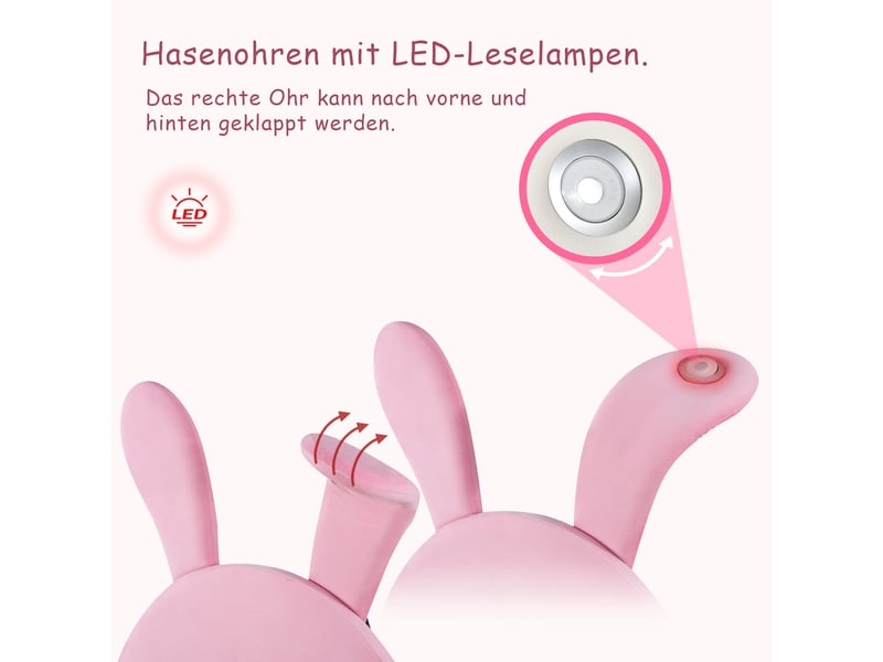  Lit simple 90x200 cm avec en velours forme de coquille tête de lit réglable en hauteur,lit enfant sommier à lattes en bois,rose  - Conforama E
