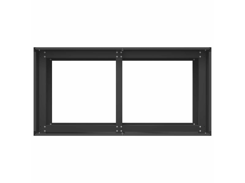  Jardinière - cache-pot de jardin noir 80 x 40 x 60 cm acier laminé à froid  - Conforama D