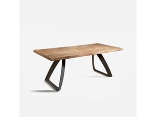 Table extensible en chêne plaqué 200300x100 timber - chêne