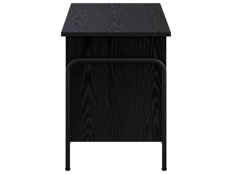  Boîte de rangement, coffre de rangement chêne noir 80x40x49,5 cm shl2  - Conforama D