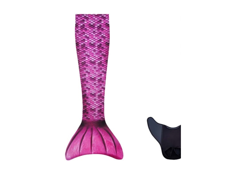  Queue de sirene avec monopalme aquaris rose l KMCJ2R_G-L - Conforama A