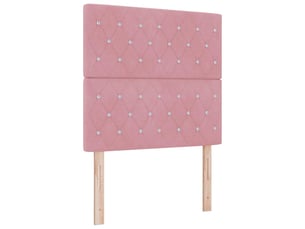 Tete de lit A poser largeur 100 cm rose