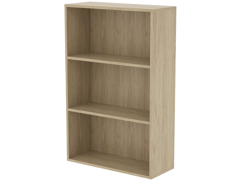  Bibliothèque cube - cube de rangement 3 compartiments - dim. 60 x 24 x 93 cm - naturel  - Conforama A