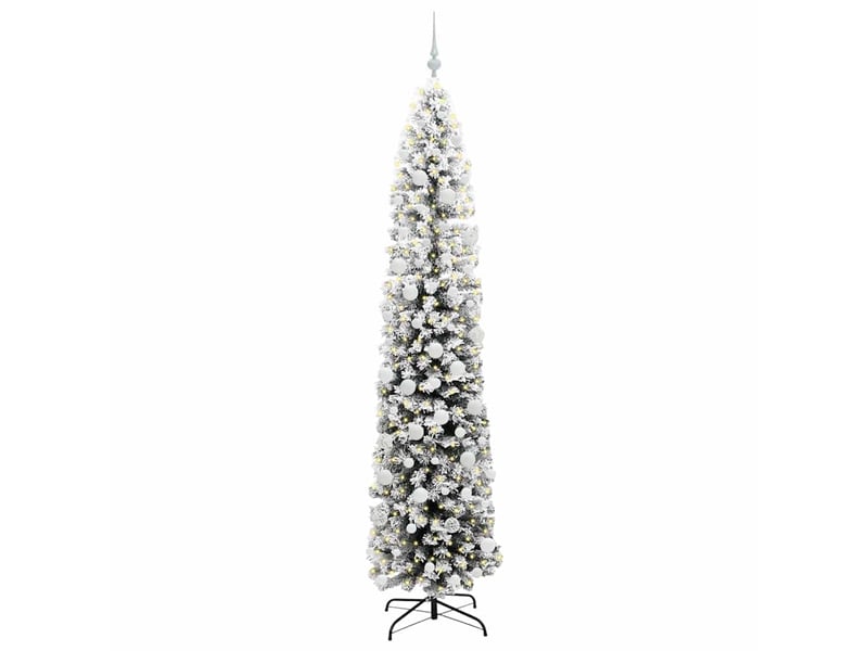  Sapin de noël artificiel, arbre de noël vert 210 cm pvc et acier et plastique shl3915  - Conforama C