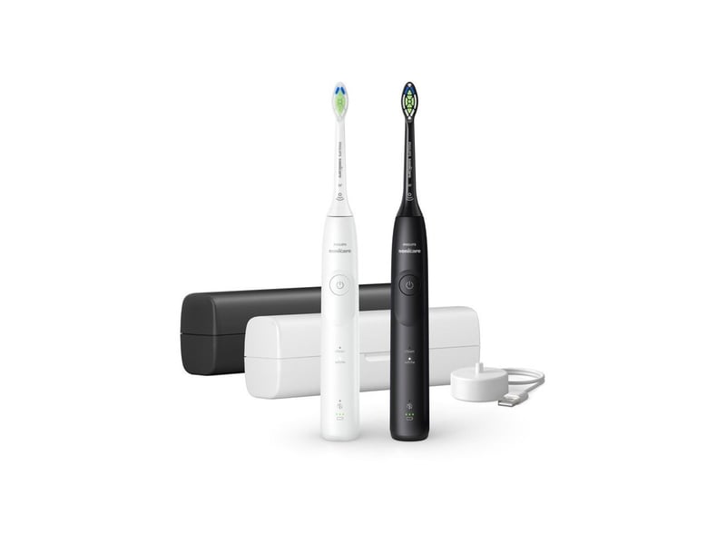  Brosse a dents electrique ultrasonique sonicare 5500 hx711902 adulte 2 modes 2 niveaux avec capteur de pression et minuteur AACYJ28020 - Conforama A