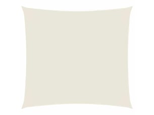 Voile de parasol - voile d'ombrage tissu oxford carré 7x7 m crème