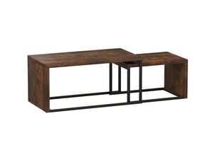 Table basse rectangulaire coloris bicolore <strong>HAUSS SPOLE</strong> <strong></strong> - 48 cmx59 cm