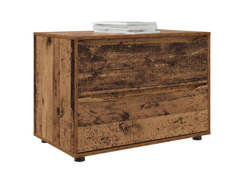  Armoire de rangement, commode de rangement 80 x 48 x 57 cm bois d'ingénierie shl1873  - Conforama C