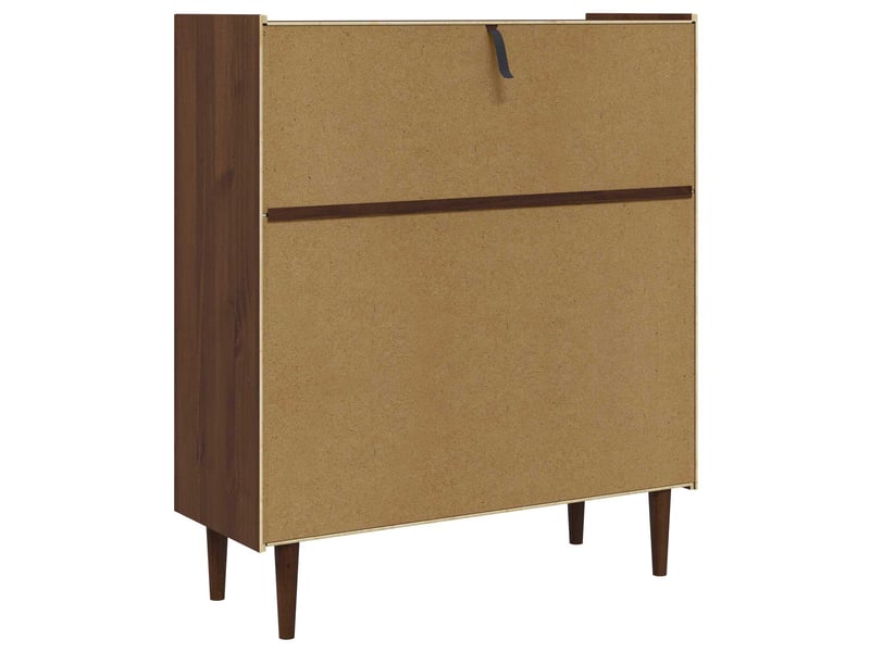  Vidaxl vaisselier bilbao caramel foncé 104 x 40 x 120 cm  - Conforama E