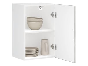 Meuble de rangement, armoire murale de cuisine porto gris béton bois d'ingénierie shl3818