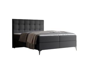 Lit coffre 180x200 cm IDOHOME BAILEY coloris noir