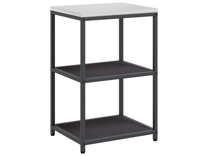  Étagère de cuisine, étagère de rangement hattem noir 60x50x92cm acier  - Conforama A