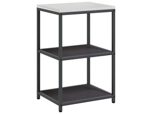 Étagère de cuisine, étagère de rangement hattem noir 60x50x92cm acier
