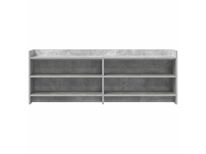  Meuble tv - banc tv - meuble de rangement 135 x 33 x 47 cm gris béton bois d'ingénierie  - Conforama D