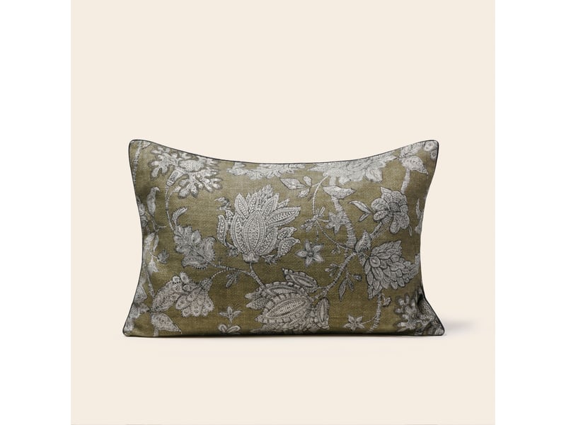  Housse de coussin en fleurs indiennes imprimées  lilivati 26484 - Conforama A