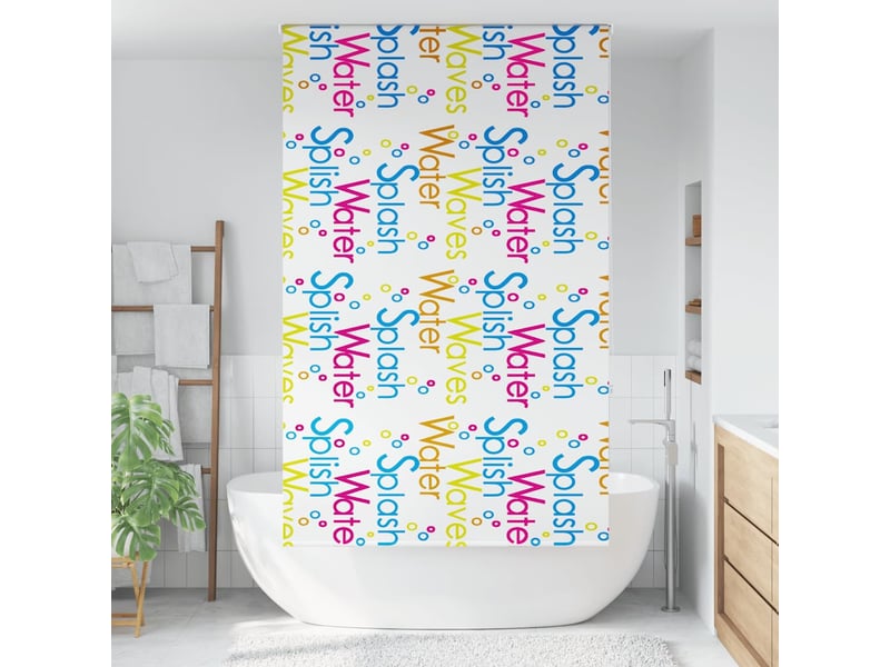  Store enrouleur de douche, store à rouleau 120x240 cm largeur du tissu 116 cm cf44985  - Conforama A