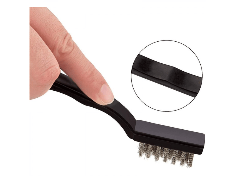  15 pièce brosse métallique en acier inoxydable en laiton et nylon brosse metallique pour nettoyer rouille scories de soudage  - Conforama D