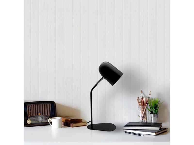  Lampe de bureau fabrilamp didac 1 x e14 noir 40 x 10 x 20 cm articulée orientable 161671009 - Conforama C