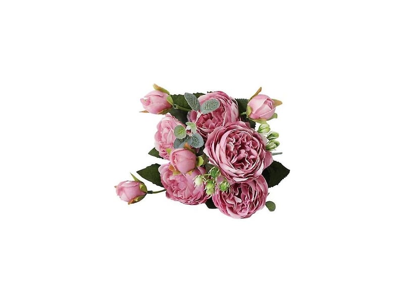  Pivoine artificielle coupée à la main, délicate et pratique, composition florale.jaune  - Conforama D