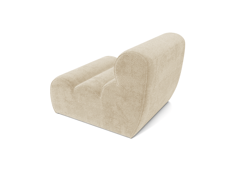  Fauteuil en velours texturé beige loft 1LOFVTB - Conforama E