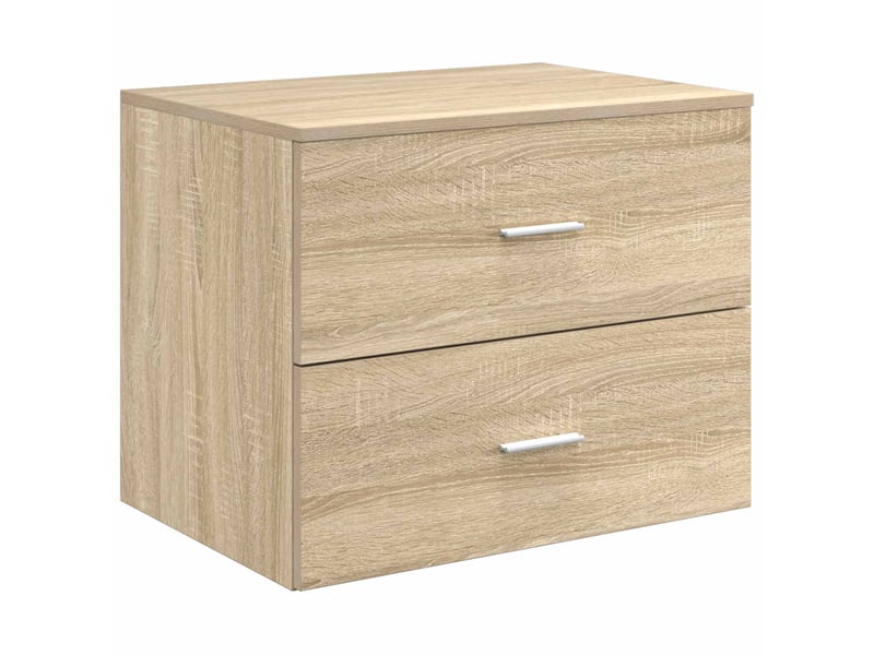  Ensemble de mobilier de salle de bain chêne sonoma cf64665  - Conforama D