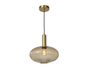 Suspension diam. 30 cm 1xe27 40 w dimmable ambre - lucide - maloto