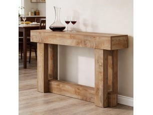Console 0 tiroir(s)  coloris marron <strong>DESMIU</strong> <strong></strong> - longueur 160 cm - 160 cm