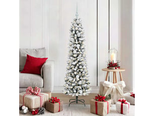 Sapin de noël artificiel, arbre de noël blanc 150 cm pvc, métal et plastique shl2262
