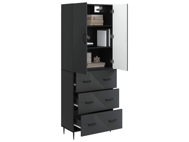 Ensemble de meubles 2 pcs, rangement de salon 66 x 34,5 x 90 cm bois d'ingénierie shl3939 - Conforama C