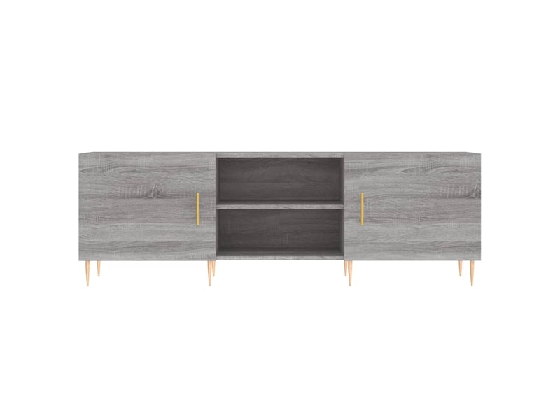  Meuble tv - banc tv - meuble de rangement sonoma gris 150x30x50 cm bois d'ingénierie  - Conforama E
