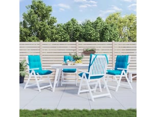 Lot de 4 coussins d'extérieur, coussins de chaise turquoise cf56426