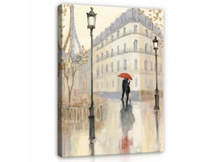 Tableau décoration murale impression sur toile paris ville beige - 70x100 cm - tableau décoration murale chambre et salon