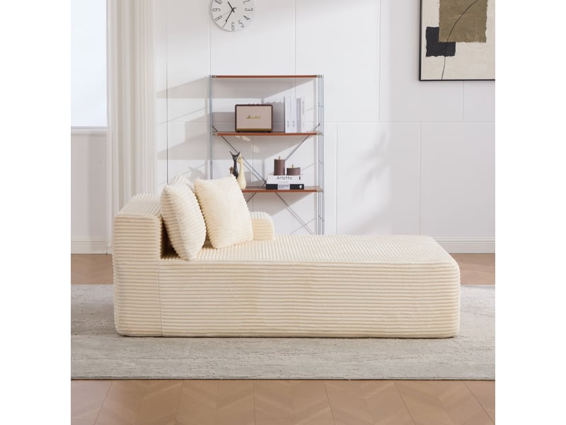 Canapé modulable, canapé de salon, base antidérapante, facile à déplacer, en tissu chenille, format compressé - Conforama D
