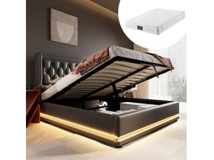 Lit coffre 160x200 cm TCQPZ   coloris noir