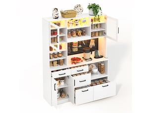 Buffet <strong></strong> <strong></strong> - 145 cm coloris blanc