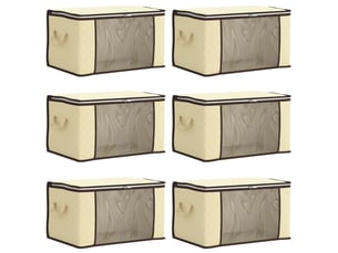 Boîte de rangement avec fenêtre latérale transparente 6 pcs shl74359