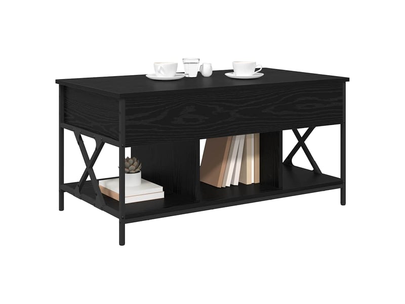  Table basse - table de salon - table à thé chêne noir 100 x 55 x 48,5 cm bois d'ingénierie  - Conforama C