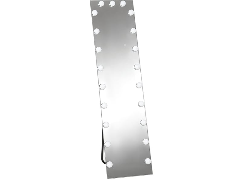  Miroir sur pied 150x40 cm rgb-led 21 ampoules 7 couleurs de lumière transparent  - Conforama A