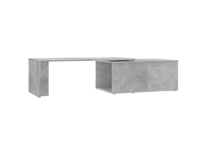  Table basse rectangulaire | table de salon gris béton 150x50x35 cm bois d'ingénierie  - Conforama A