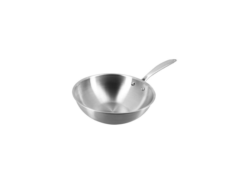  Wok triply 24cm acier inoxydable fabriqué en france menastyl  - Conforama A