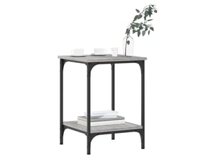 Table de chevet - table basse sonoma gris 40x40x55 cm bois d'ingénierie