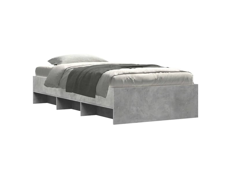  Lit simple- lit adulte -  cadre de lit sans matelas sonoma gris 90x200 cm  - Conforama B
