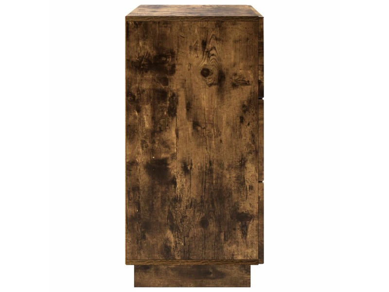 Buffet salon, buffet de rangement chêne fumé 70x38x75 cm bois d'ingénierie - Conforama E