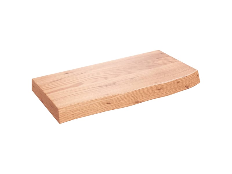  Comptoir de salle de bain, plan de travail marron 60x30x(2-6) cm bois traité cf65803  - Conforama A