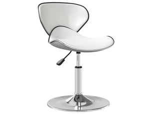Tabouret de bar, chaise de bar blanc similicuir shl12987